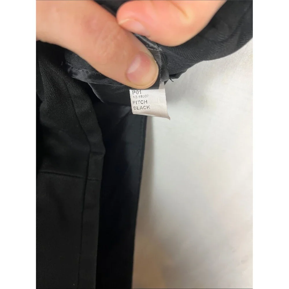 Express Pitch Black Columnist Straight Leg Dress Pants